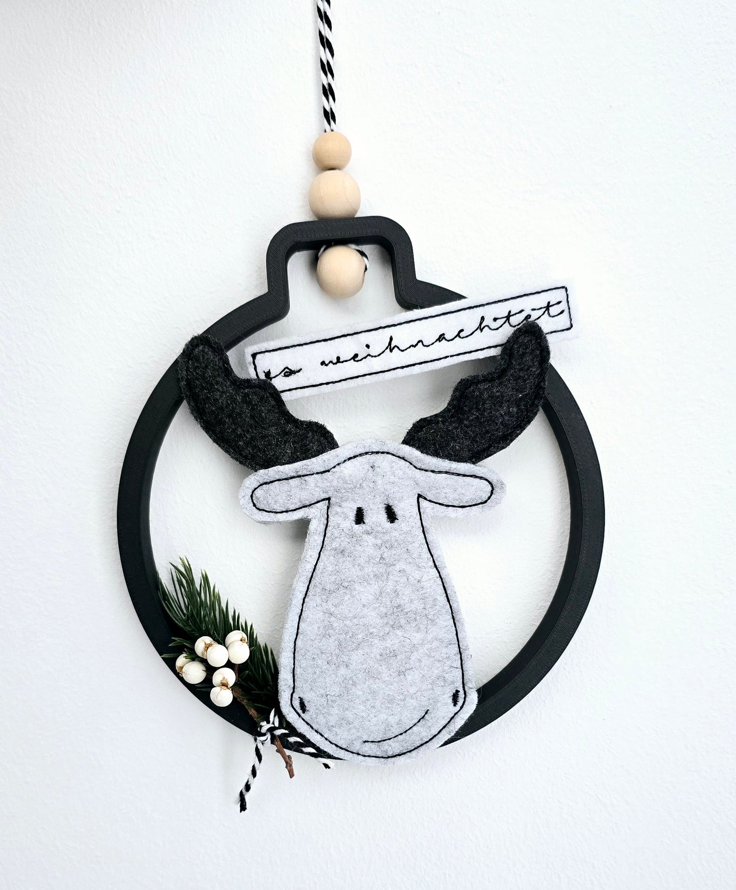 Filzanhänger mit oder ohne Weihnachtskugel