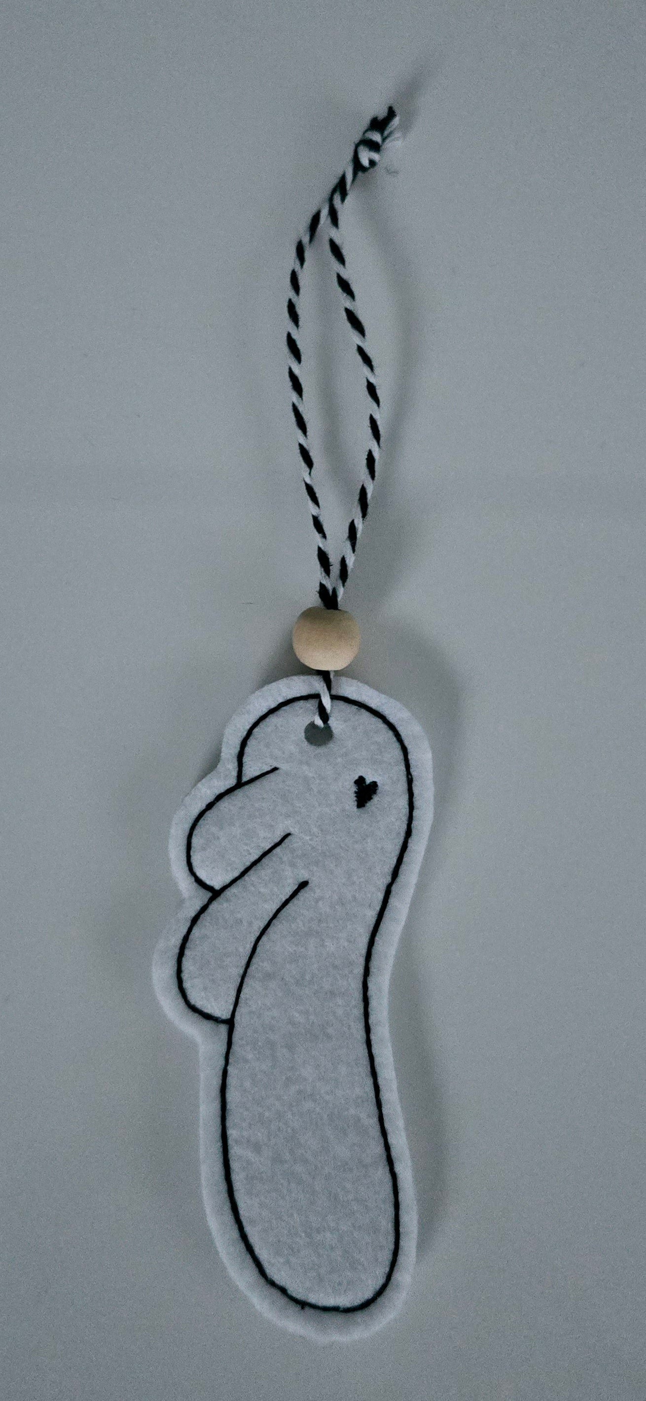 Filzanhänger mit oder ohne Weihnachtskugel